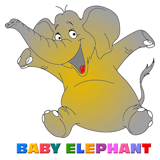 Baby Elephant Coloring