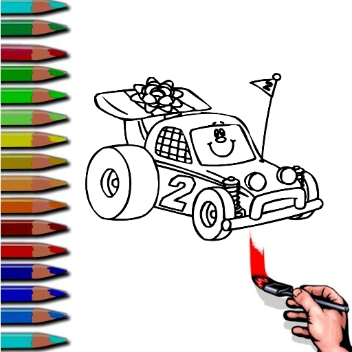 BTS Racing Car Coloring