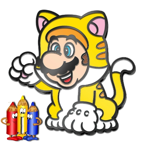 Mario Rush Coloring Book